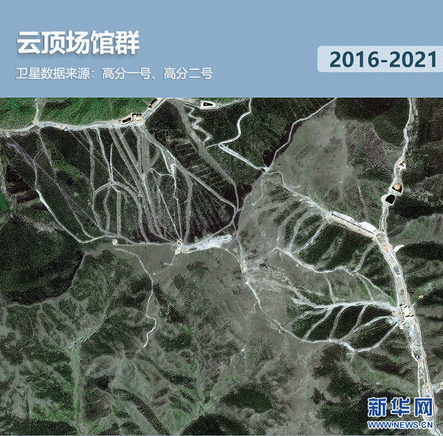 衛(wèi)星見證，這里如何變身“冬奧小城”