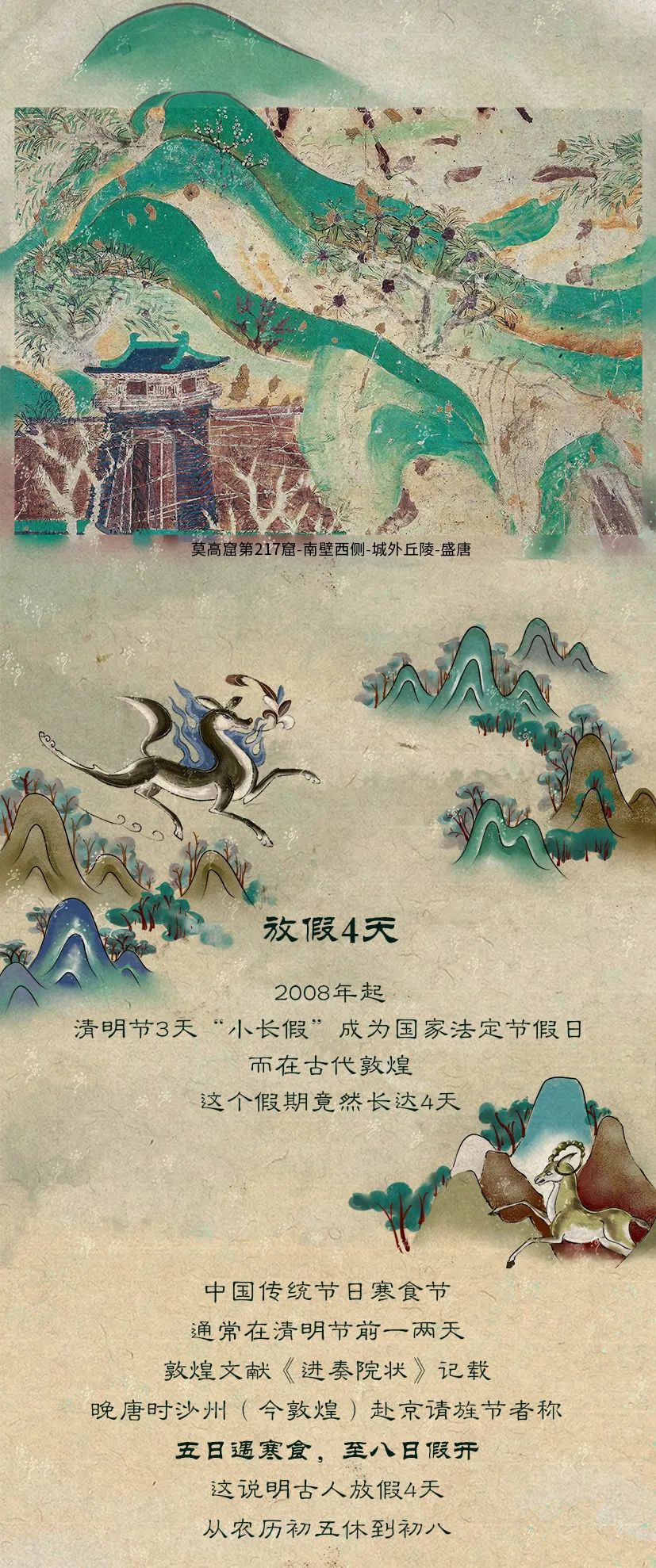 敦煌壁畫(huà)里的清明，不止雨紛紛