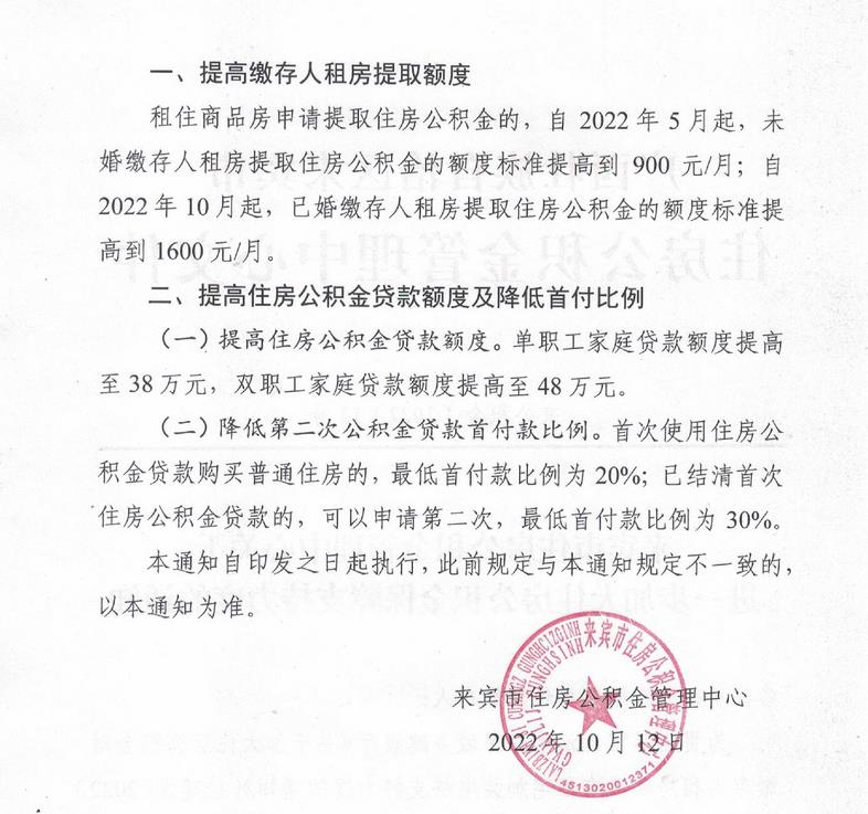 廣西來賓市住房公積金管理中心網(wǎng)站信息截圖。