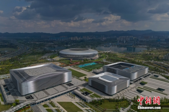 資料圖：航拍成都大運(yùn)會(huì)主場(chǎng)館。<a target='_blank' href='/' _fcksavedurl='/'><p  align=