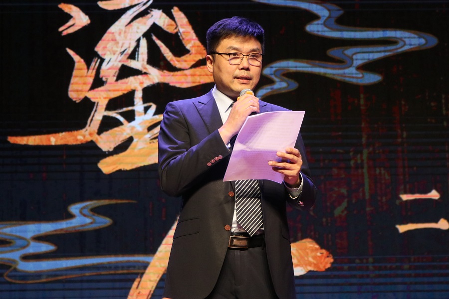 北京外國語大學黨委常委、副校長趙剛在活動現(xiàn)場講話。主辦方供圖