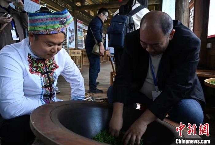 東盟國家媒體記者了解制茶工藝?！堊?攝