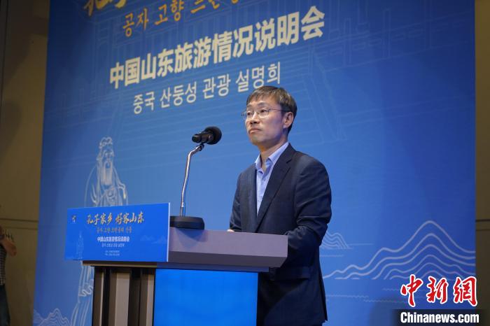 首爾市政府觀光體育局局長(zhǎng)金英渙致辭?！⑿?攝