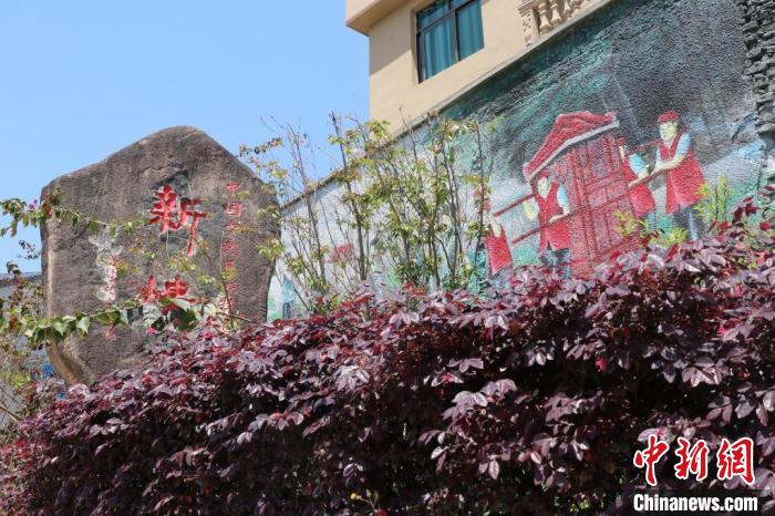 臺灣上趣開新團隊改造蕉城區(qū)八都鎮(zhèn)新樓村時融入畬族元素?！●易訌?供圖