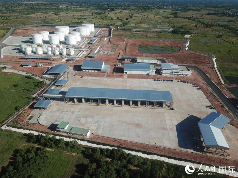 泰國東北部成品油管道項目終端罐區(qū)。人民網(wǎng)記者 孫廣勇攝