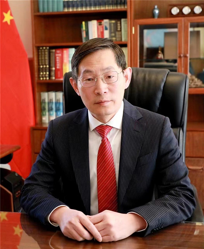 中國駐烏拉圭大使黃亞中。 中國駐烏拉圭大使館供圖