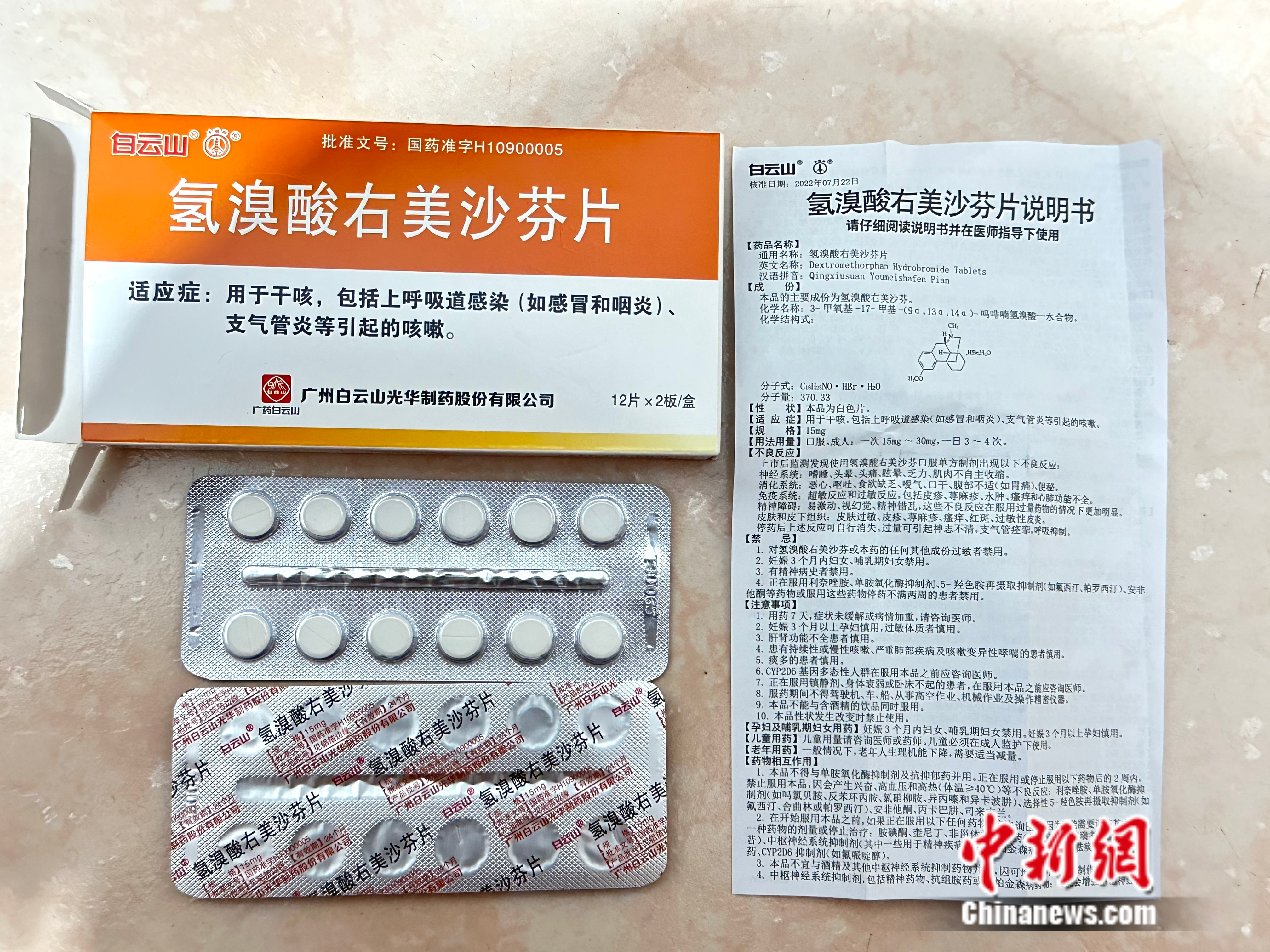 右美沙芬。受訪者供圖