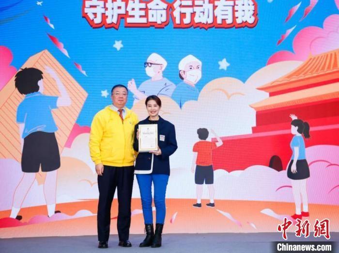 演員周海媚受邀參與公益活動(dòng)?！」鶆P敏 攝