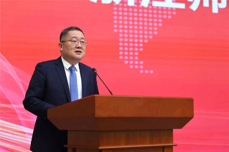 浙江師范大學(xué)黨委書記鄭孟狀致辭。主辦方供圖