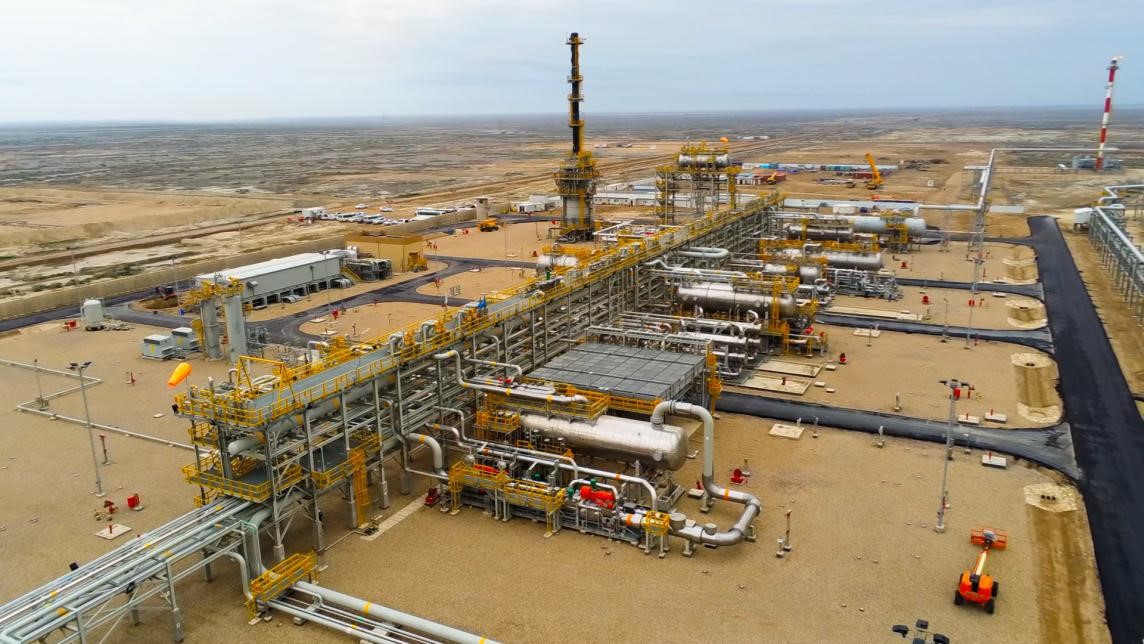 圖為西古爾納-1油田項目一景。中國石油（伊拉克）西古爾納公司供圖。