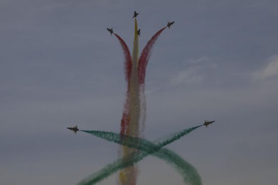 飛行表演現(xiàn)場。王曉東 攝