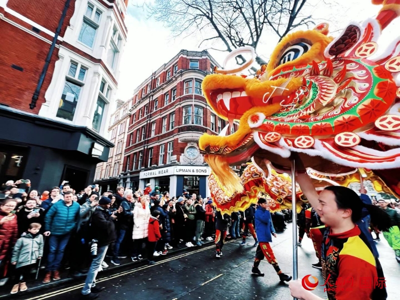 倫敦新春慶典現(xiàn)場(chǎng)。人民網(wǎng) 郭錦標(biāo)、楊浩鵬攝