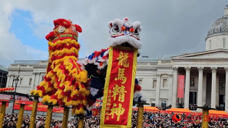 倫敦新春慶典現(xiàn)場(chǎng)。人民網(wǎng) 郭錦標(biāo)、楊浩鵬攝