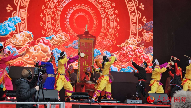 倫敦新春慶典現(xiàn)場(chǎng)。人民網(wǎng) 郭錦標(biāo)、楊浩鵬攝