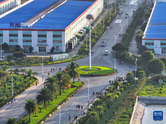 這是2023年10月31日在埃塞俄比亞杜凱姆市拍攝的東方工業(yè)園。 新華社發(fā)（東方工業(yè)園供圖）