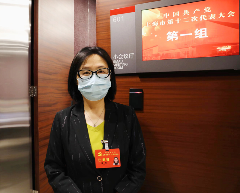 黨代表翟華。人民網(wǎng) 王文娟攝