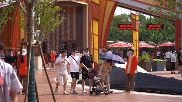 試運行中的淮安方特。受訪方供圖