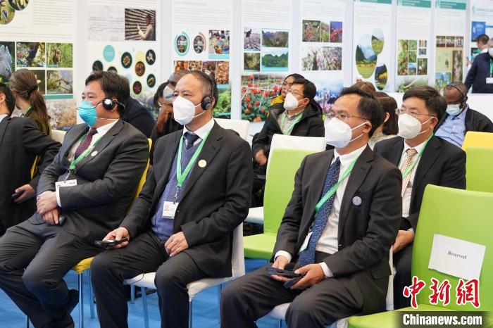 圖為極小種群物種和生物多樣性保護(hù)邊會(huì)現(xiàn)場?！≡颇鲜×謽I(yè)和草原局供圖