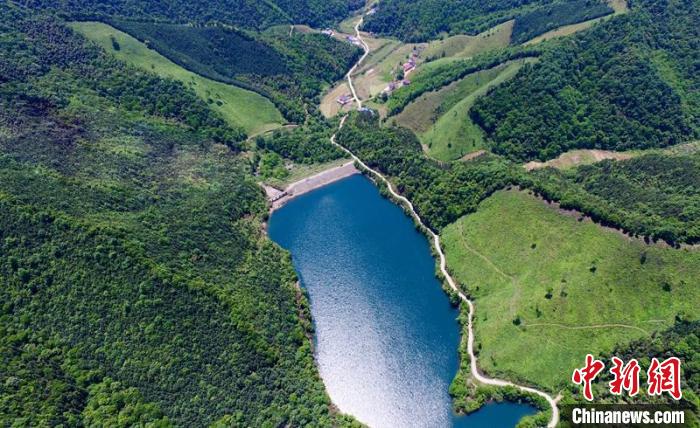 空中俯瞰北山村。洲湖鎮(zhèn)供圖