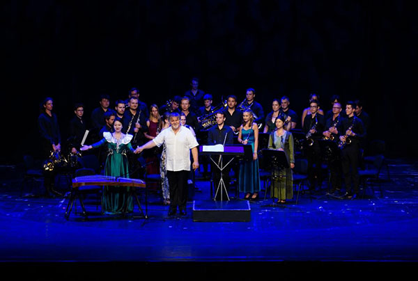 2024匈牙利青少年國際音樂會(huì)節(jié)目《茉莉花》表演舞臺現(xiàn)場。兒促會(huì)藝教委供圖