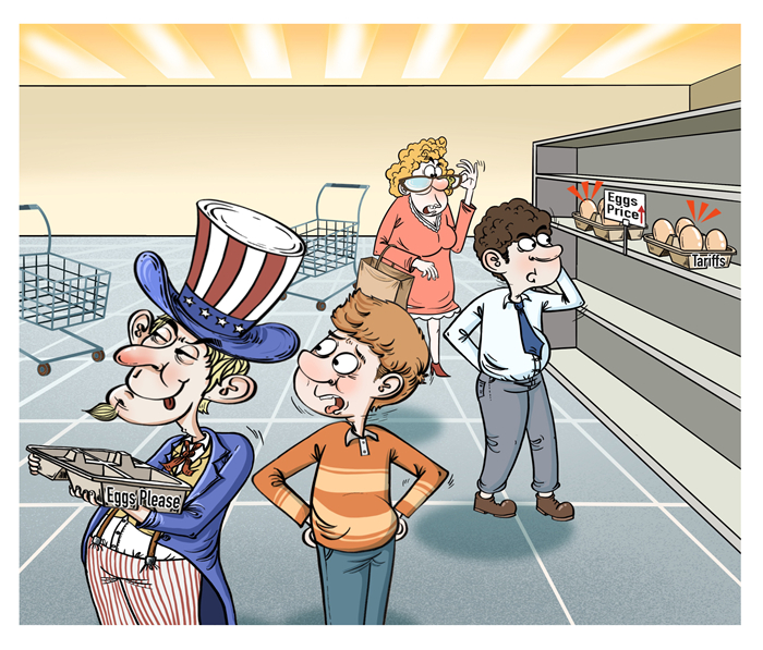 漫畫作者：譚希光（人民網(wǎng)版權(quán)圖片，未經(jīng)授權(quán)請勿轉(zhuǎn)載。）