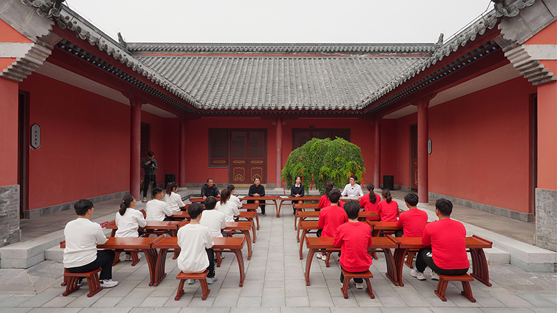 “一塊豆腐話清廉”思政課。滁州市委網(wǎng)信辦供圖