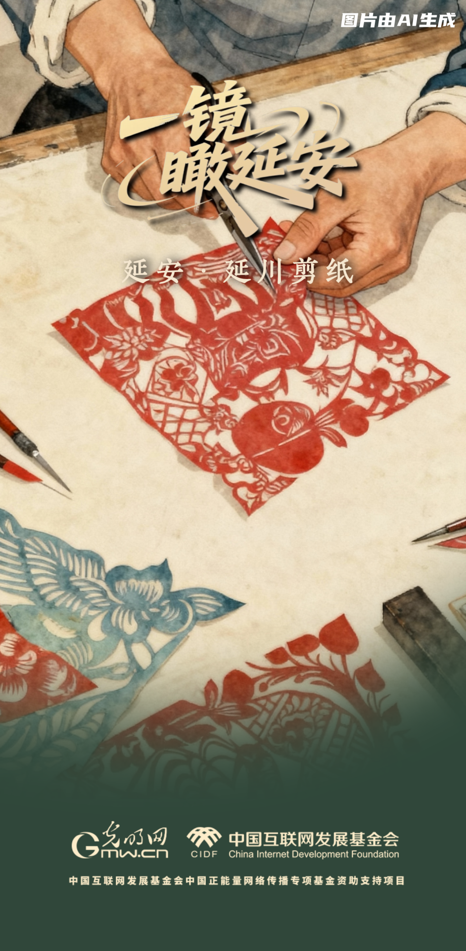 【一鏡瞰延安·AI海報】跟著這些非遺文化，感受老區(qū)風(fēng)土人情