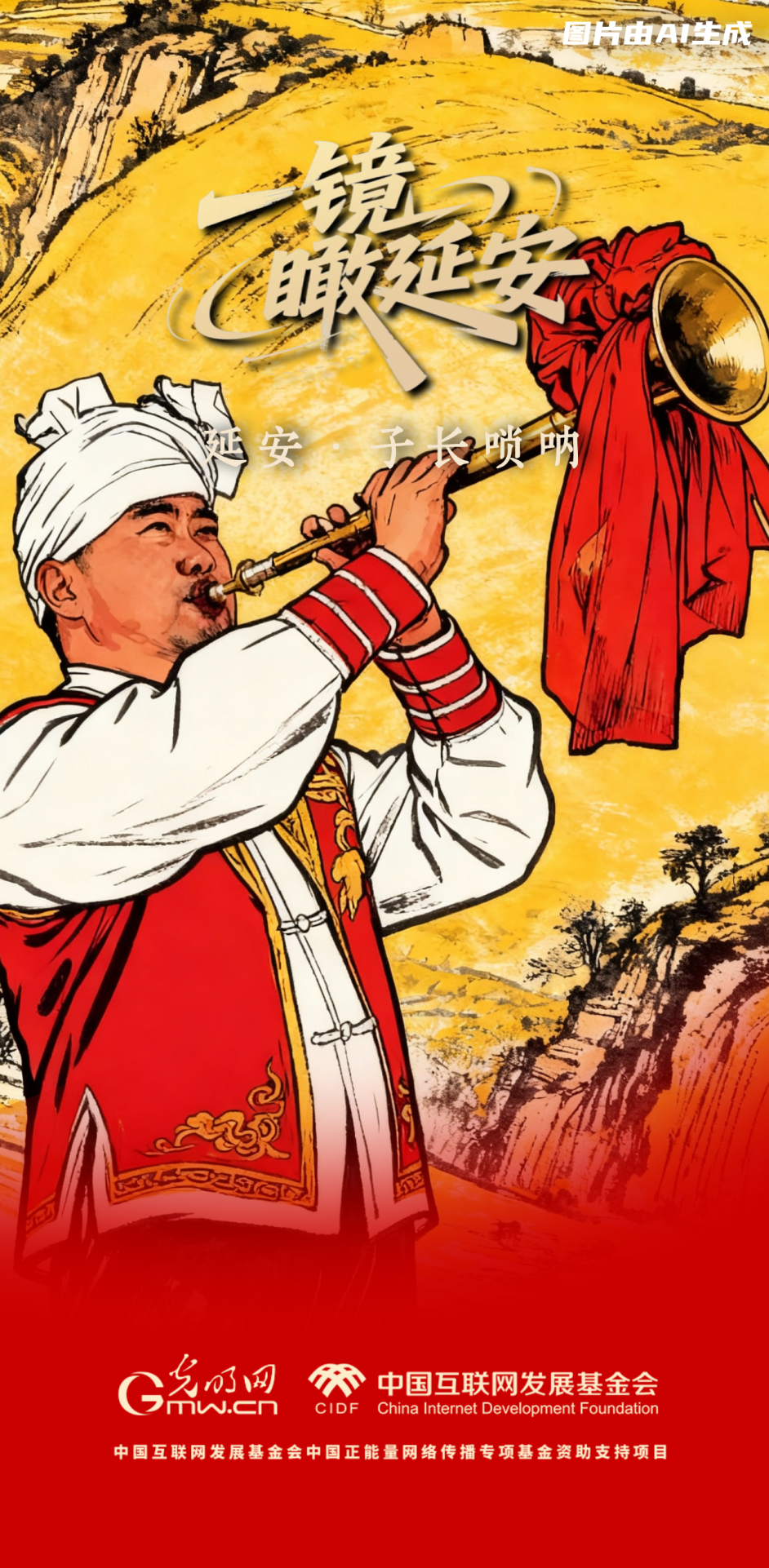 【一鏡瞰延安·AI海報】跟著這些非遺文化，感受老區(qū)風(fēng)土人情