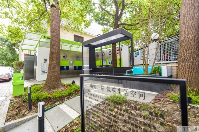 上海市瑞虹二期小區(qū)的低碳生活空間。本報記者 邢千里攝