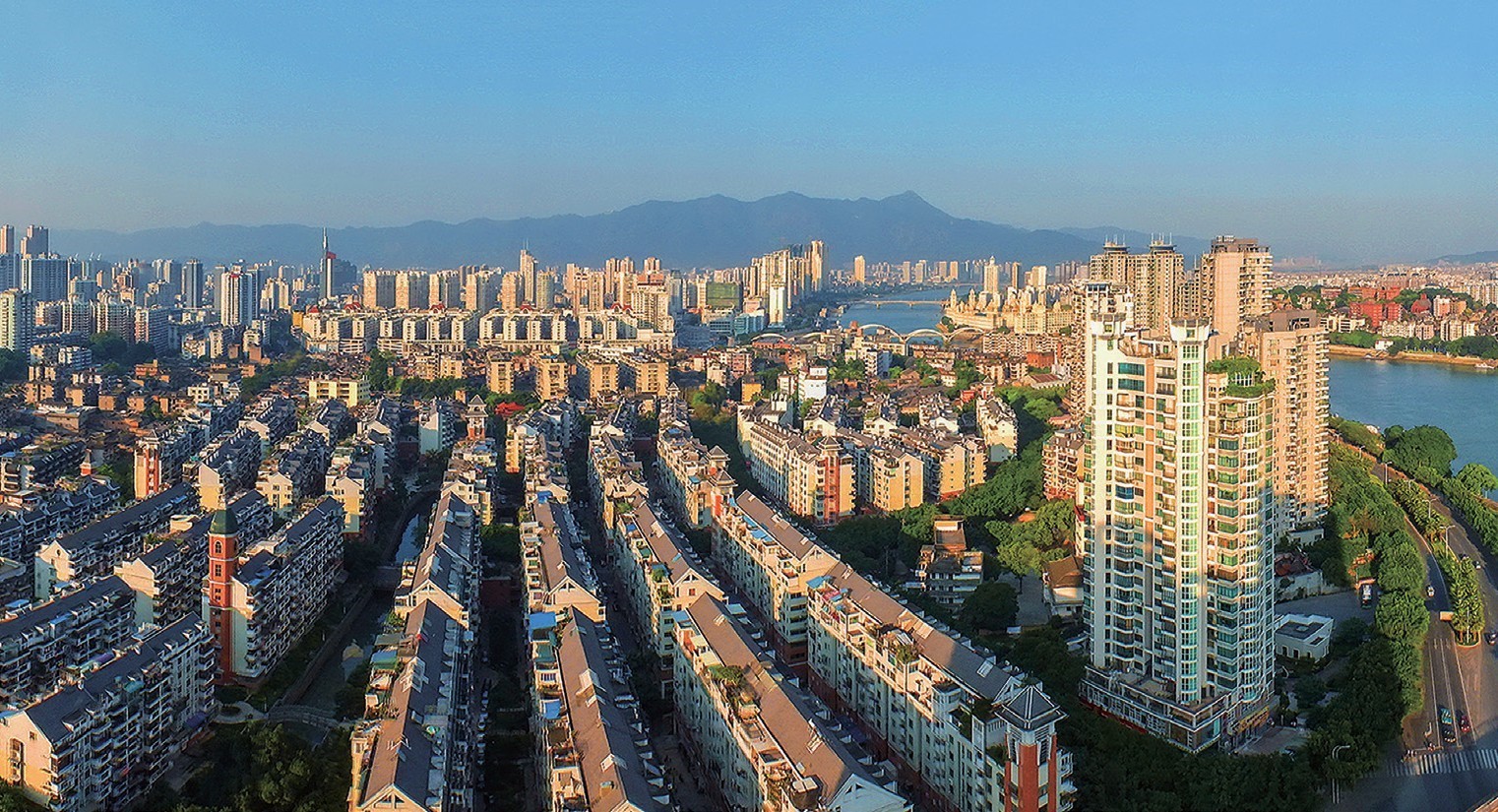 2018年，福州市臺江區(qū)蒼霞新城，高樓拔地而起，舊貌換新顏。