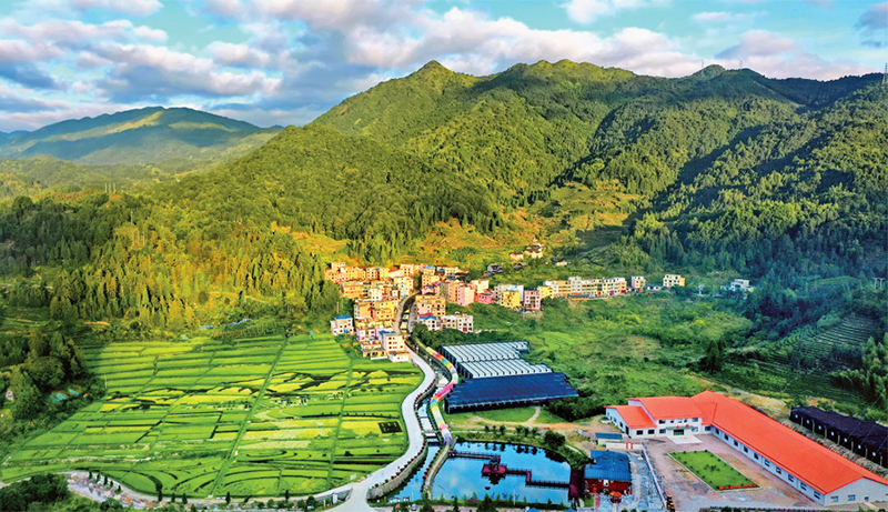 林茂田豐、天藍水清的“七彩”后洋村。 寧德市委宣傳部供圖 （2023年第24期《求是》雜志刊發(fā)）