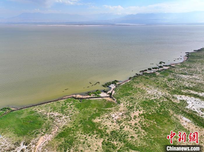 圖為航拍都蘭湖國家濕地公園?！∑钤鲚?攝