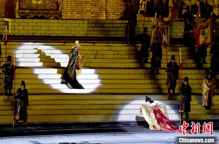 3月17日，西藏拉薩，《文成公主》大型史詩(shī)劇演出現(xiàn)場(chǎng)?！±盍?攝