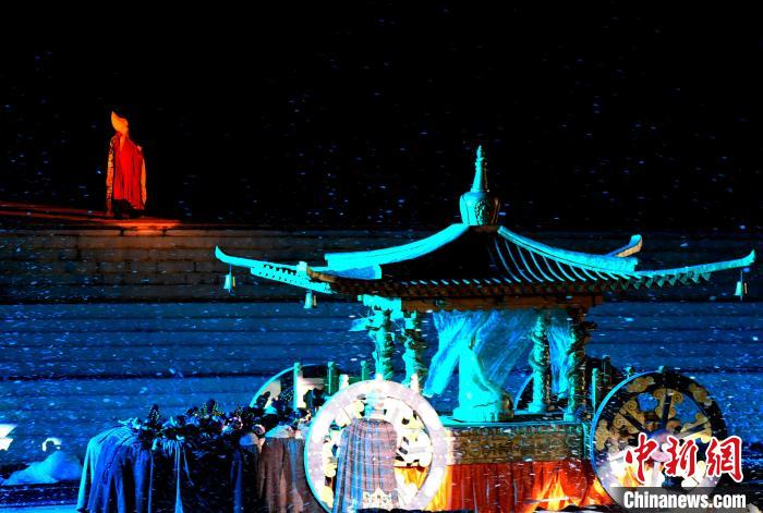 3月17日，西藏拉薩，《文成公主》大型史詩(shī)劇演出現(xiàn)場(chǎng)?！±盍?攝