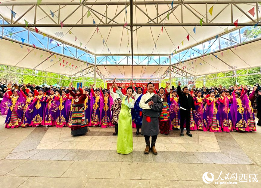 演出活動(dòng)結(jié)束。人民網(wǎng) 次仁羅布攝