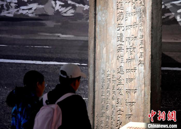 圖為5月18日，觀眾正在欣賞展覽。　李林 攝