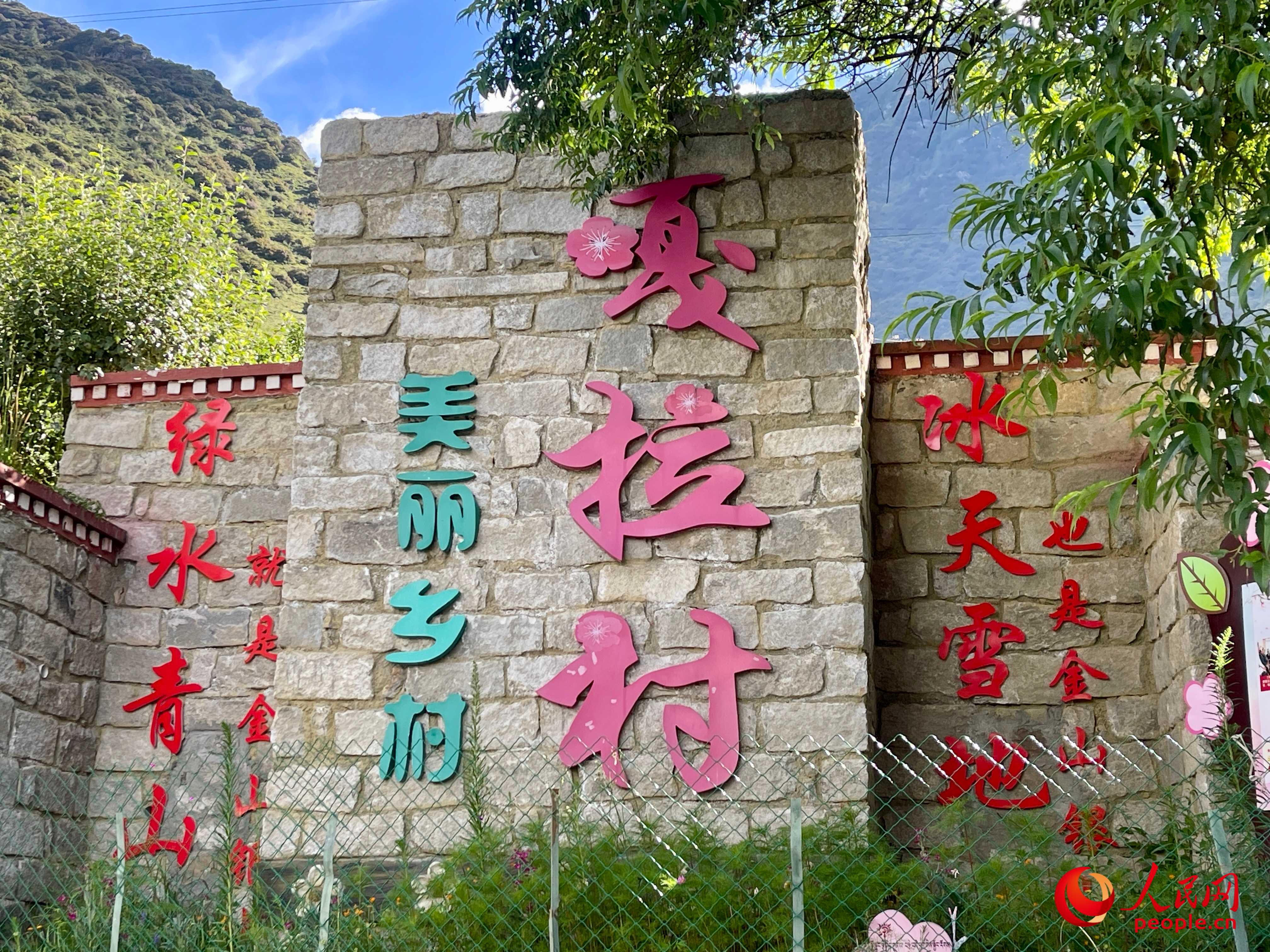林芝鎮(zhèn)嘎拉村。人民網(wǎng) 周靜圓攝