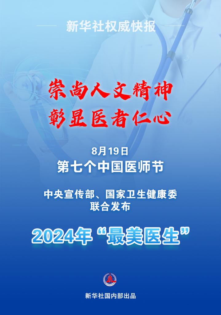 新華鮮報(bào)|致敬“白衣戰(zhàn)士”！2024年“最美醫(yī)生”發(fā)布